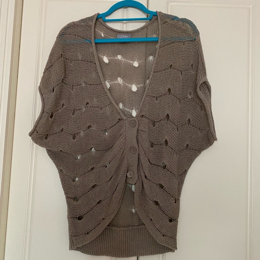 JANA SHORT SLEEVES KNITTED CARDIGAN SZ L/ XL